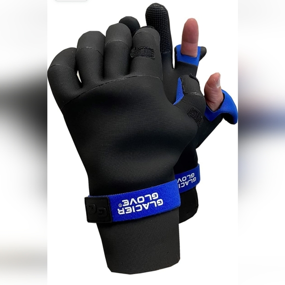 Glacier Glove Waterproof Slit Finger Pro Angler Gloves - Picture 1 of 7